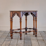 19th Century Gothic Oak Side Table