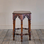 19th Century Gothic Oak Side Table