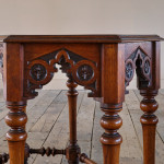 19th Century Gothic Oak Side Table