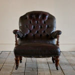 19th Century Howard Style Open Armchair