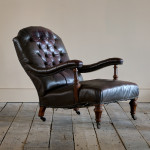 19th Century Howard Style Open Armchair