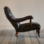 19th Century Howard Style Open Armchair