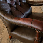 19th Century Howard Style Open Armchair