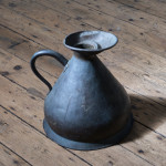 Large Verdigris Copper Flagon