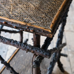 Victorian Folk Art Briar Wood Side Table