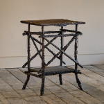 Victorian Folk Art Briar Wood Side Table