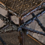 Victorian Folk Art Briar Wood Side Table