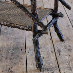 Victorian Folk Art Briar Wood Side Table