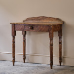 19th Century Pine Console Table in Original Paint.