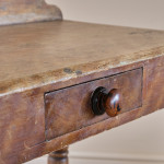 19th Century Pine Console Table in Original Paint.