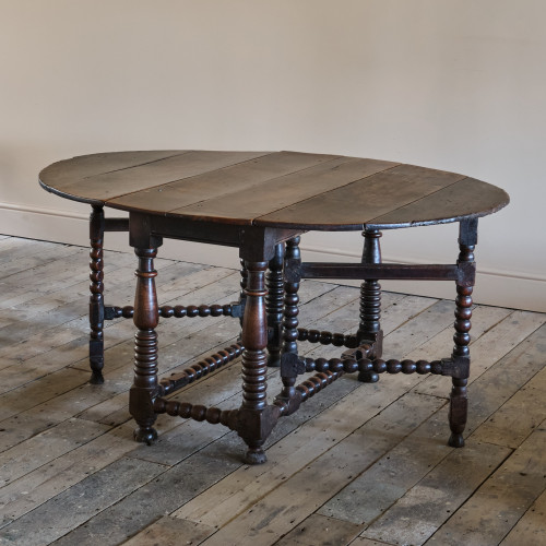 17th Century Bobbin Turned Gateleg Table