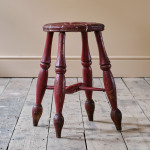 19th Century Painted Dairy Stool