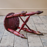 19th Century Painted Dairy Stool
