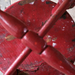 19th Century Painted Dairy Stool