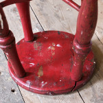 19th Century Painted Dairy Stool