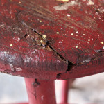 19th Century Painted Dairy Stool