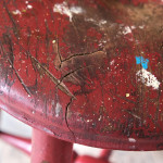 19th Century Painted Dairy Stool