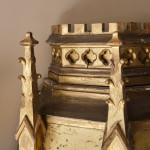 Large 19th Century Gothic Gilt Pine cupboard