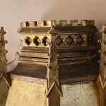 Large 19th Century Gothic Gilt Pine cupboard