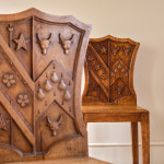 Pair of 19th century Armorial Hall Chairs