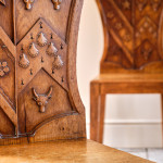 Pair of 19th century Armorial Hall Chairs