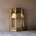 Large 19th Century Gothic Gilt Pine cupboard