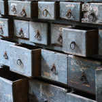 19th Century Bank of Apothecary Drawers