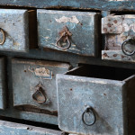 19th Century Bank of Apothecary Drawers