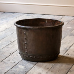 19th century Rivetted copper Planter