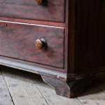 Huge Simulated Rosewood Pine Bank of Drawers