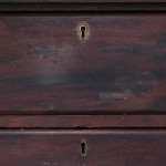 Huge Simulated Rosewood Pine Bank of Drawers