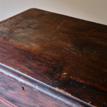 Huge Simulated Rosewood Pine Bank of Drawers