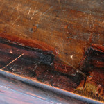 Huge Simulated Rosewood Pine Bank of Drawers
