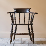19th Century Elm Smokers Bow Windsor Chair