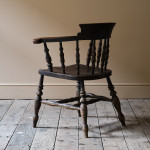 19th Century Elm Smokers Bow Windsor Chair