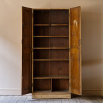 19th Century Pine Chapel Cupboard in Paint