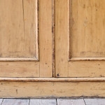 19th Century Pine Chapel Cupboard in Paint