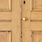 19th Century Pine Chapel Cupboard in Paint
