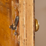19th Century Pine Chapel Cupboard in Paint