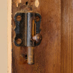 19th Century Pine Chapel Cupboard in Paint