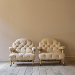 Pair of 19th Century Howard Style Open Armchairs