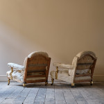 Pair of 19th Century Howard Style Open Armchairs