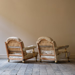 Pair of 19th Century Howard Style Open Armchairs