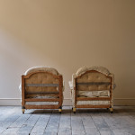 Pair of 19th Century Howard Style Open Armchairs