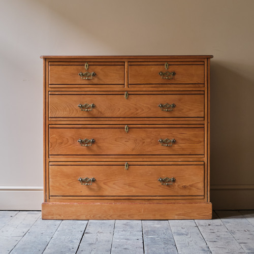 19th Century Aesthetic Movement Ash Chest of Drawers