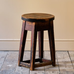 Antique Pine Artist Stool