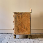 Antique Pine Chest Of Drawers In Original Paint