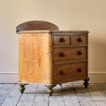 Antique Pine Chest Of Drawers In Original Paint