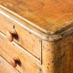 Antique Pine Chest Of Drawers In Original Paint