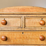 Antique Pine Chest Of Drawers In Original Paint
